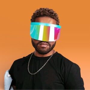 Tipsy Elves Sorbet Sunrise Visor Shades NWT